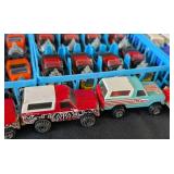 G - Vintage Diecast Car Collection with 4 Carry Cases and Assorted Cars