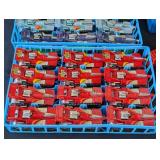 G - Collection of 3 Vintage Car Carry Cases with Assorted Toy Cars and Trucks