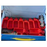 G - Collection of 3 Vintage Car Carry Cases with Assorted Toy Cars and Trucks