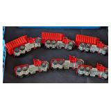 G - Collection of 3 Vintage Car Carry Cases with Assorted Toy Cars and Trucks