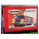 G - Collection of 3 Vintage Car Carry Cases with Assorted Toy Cars and Trucks