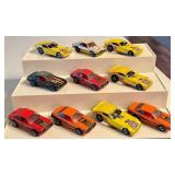 Lot of 9 Vintage Hot Wheels Diecast Cars - Turbo Mustang, Pepsi Challenger, Turbo Mustang SVO