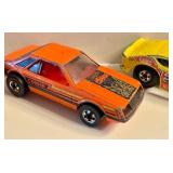 Lot of 9 Vintage Hot Wheels Diecast Cars - Turbo Mustang, Pepsi Challenger, Turbo Mustang SVO