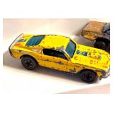Lot of 3 Vintage Hot Wheels Diecast Cars - 2 Custom T-Birds and 1 Mustang Stocker