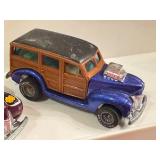 Collection of 5 Vintage Hot Wheels Woody Diecast Cars including Surf Beat