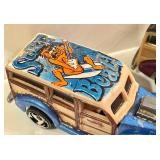 Collection of 5 Vintage Hot Wheels Woody Diecast Cars including Surf Beat
