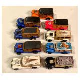 Lot of 9 Vintage Hot Wheels Diecast Cars Assorted Designs