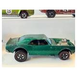 Set of 5 Vintage Red Lines Hot Wheels Cars - Light My Firebird, Sugar Caddy, Heavy Chevy