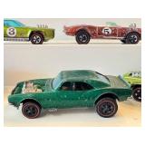 Set of 5 Vintage Red Lines Hot Wheels Cars - Light My Firebird, Sugar Caddy, Heavy Chevy