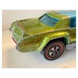 Set of 5 Vintage Red Lines Hot Wheels Cars - Light My Firebird, Sugar Caddy, Heavy Chevy