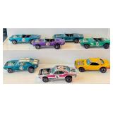 Lot of 7 Vintage Hot Wheels Redlines: Light My Firebird and Heavy Chevy Cars