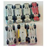 Lot of 7 Vintage Hot Wheels Redlines: Light My Firebird and Heavy Chevy Cars