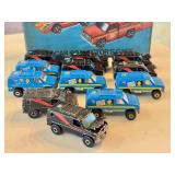 Set of 12 Vintage 1977 Hot Wheels Baja Breaker Vans with Collector Case