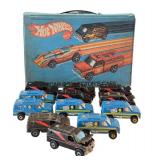 Set of 12 Vintage 1977 Hot Wheels Baja Breaker Vans with Collector Case