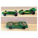 Set of 3 Vintage Hot Wheels Redlines Diecast Cars - El Rey, Mod Quad, Rash 1