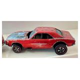 Set of 4 Vintage Redline Hot Wheels Cars - 2 Custom Camaro, Classic Volkswagen, 31 Ford Woody