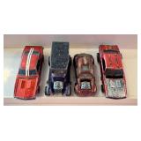 Set of 4 Vintage Redline Hot Wheels Cars - 2 Custom Camaro, Classic Volkswagen, 31 Ford Woody