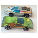 Vintage Hot Wheels Redlines Tri-Baby and Large Charge Diecast Cars