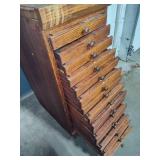 Antique Printers / Jewelry Cabinet