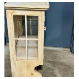 Rustic Farmhouse Hanging Bathroom Cabinet with Glass Doors