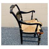 Pair of L. Hitchcock Cane/Rush Seat Chairs