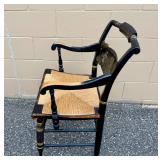 Pair of L. Hitchcock Cane/Rush Seat Chairs