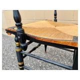 Pair of L. Hitchcock Cane/Rush Seat Chairs