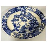 Vintage Japanese Blue and White Porcelain Platter