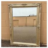Huge Wood Framed Mirror in Antique Silver/Gold Finish