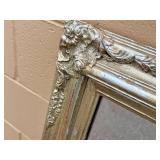 Huge Wood Framed Mirror in Antique Silver/Gold Finish