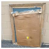 Huge Wood Framed Mirror in Antique Silver/Gold Finish