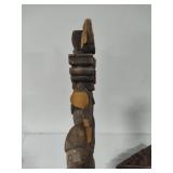 Two Wood Carved Asian Themed Corbels