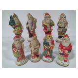 "Santas Around the World" Santa Claus Porcelain Figurines Set of 8