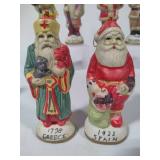 "Santas Around the World" Santa Claus Porcelain Figurines Set of 8
