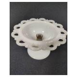 Anchor Hocking Lace Edge Milk Glass
