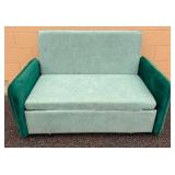 Homily Green Convertible Sleeper Sofa with USB Plug