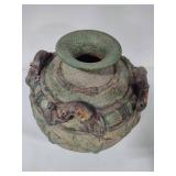 Chinoiserie Pottery Vase