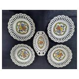 *Rare* Schumann Bavaria Porcelain Side Plates & Small Oval Dish