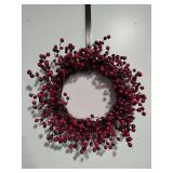 Red Berry Wreath & Over the Door Hanger