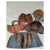 Lot of Vintage Purses/Page Boy Hat