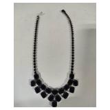 Weiss Black Rhinestone Necklace
