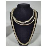 925 Collar & Beaded Silver Necklaces