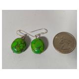 925 Jay King Blue & Green Turquoise Sterling Silver Earrings