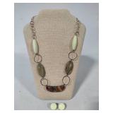 925 Jay King DTR Multi Colored Stone Necklace & Earring Set