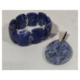 925 Jay King Sodalite Sterling Pendant & Matching Bracelet