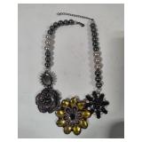 Iman Stone & Beaded Designer Necklace