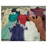 Lot of Vintage Ladies Dresses