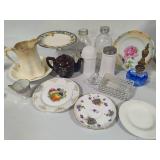 Large Lot of Vintage China/Serving Pieces/Decor/Etc - Includes Fenton Hobnail Trinket Dish!
