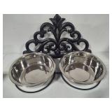 Wall Mount Dog Food Feeding Station