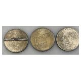 1971 Plain no Mint Mark Eisenhower One Dollar Coins